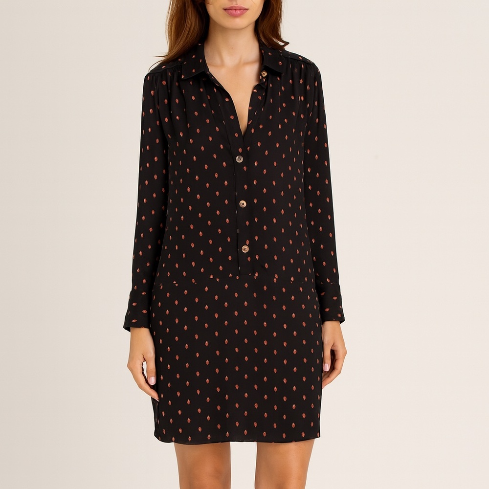 Juicy Couture 100% Silk Shirt Dress – Size Small